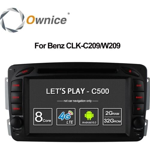 4G SIM LTE Android 6.0 Octa 8 Core Car DVD Player GPS For Mercedes W209 W203 W168 M ML W163 W463 Viano W639 Vito Vaneo 32G ROM