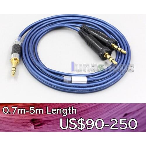 LN006805 2.5mm 4.4mm XLR 3.5mm High Definition 99% Pure Silver Earphone Cable For Sony MDR-Z1R MDR-Z7 MDR-Z7M2 With Screw Fix