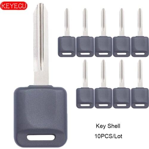 KEYECU 10PCS Transponder Ignition Car Key Shell for Nissan Altima Maxima Pathfinder Sentra for Infiniti G20 I30 / I35 XQ4
