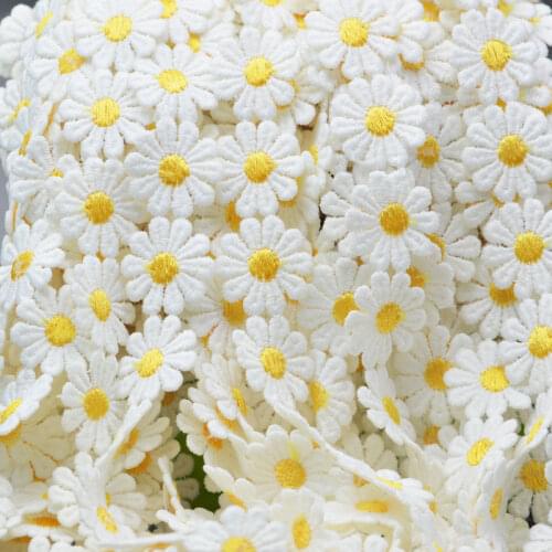 KALASO 2Yards Orange Sun Flower Lace Trim Ribbon Sewing Fabric Accessories DIY Craft Supplies Home Decor Handmade Decoration