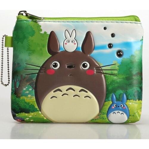 Cartoon My Neighbor Totoro Coin Purse Pouch Mini Bag Charm Keychain Wallet Girls
