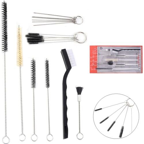 17pcs/Set Tactical Gun Cleaning Kit Universal Barrel Cleaning Kit Wire Brush Hunting Gun Cleaner Brush Handgun Cleaning Tool