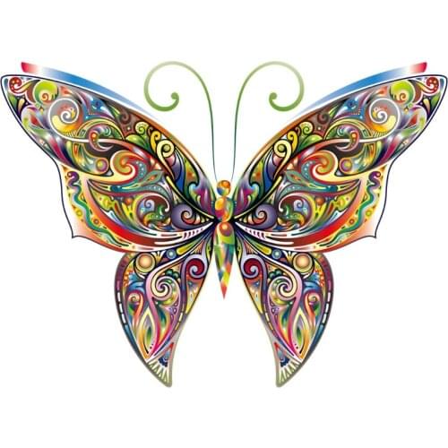 Butterfly Patch Iron On T-shirt Dress Heat Transfer Sticker DIY Applique Decor