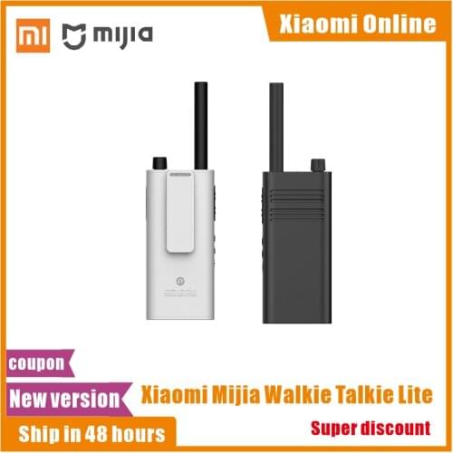 2020 Newest Xiaomi Mijia Walkie Talkie Lite Civil 5 Km Intercom Outdoor Handheld Mini Radio Talkie Walkie Work For Mi home app