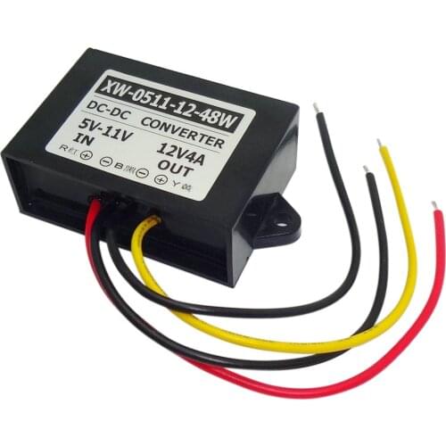 DC-DC Boost Converter DC DC Step Up Converter 5V 6V 7V 8V 9V 10V 11V To 12V 4A 48W Step Up Power Supply Regulator Module