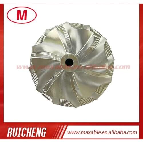 PTE62 A21162-4/01651 62.24/82.00 mm 6+6 blades high performance turbocharger billet/milling/aluminum 2618 compressor wheel