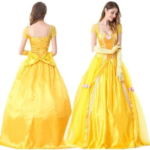 Luxury Snow White Cosplay Costumes for Women Wear Adult Fantasia Carnival Party Cartoon Princess Snow White Dress Costumes