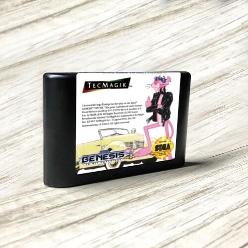 Pink Goes to Hollywood - USA Label Flashkit MD Electroless Gold PCB Card for Sega Genesis Megadrive Video Game Console