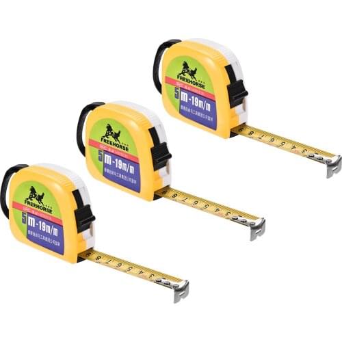 Uxcell Tape Measure 5 Meter 16 Feet 17mm Width Retractable Plastic Round Case for Construction home use DIY Measurements