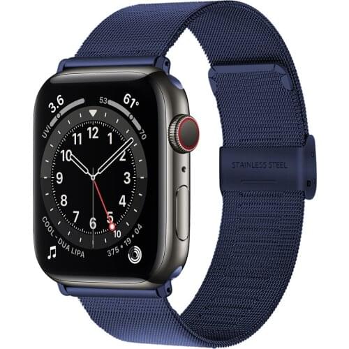 Mesh loop for apple watch series 6 5 4 band 44mm 40mm Stainless Steel watchband for iwatch 3 Bracelet 42mm 38mm strap correa