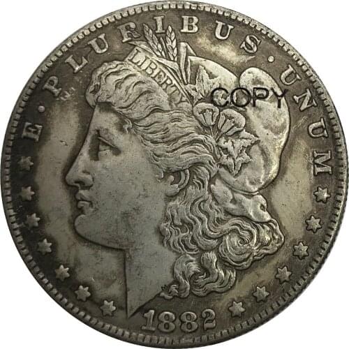United States of America 1882 o 1 One Dollar Morgan Dollar Cupronickel Silver Plated Copy Coins Can Choose Any Year