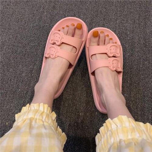 Flip slippers ins lovely girls home flat-bottomed non-slip bath indoor slipper house slippers shoes woman mens shoes