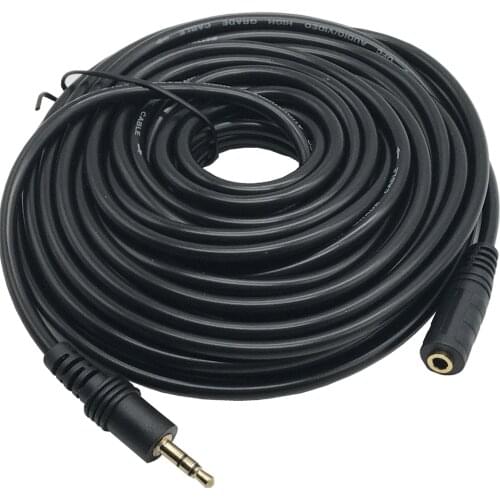 Audio Cable Extension AUX Male to Male 3.5 Jack to 3.5 Jack Cable 1.5m 3m 5m 10m 15m 20m