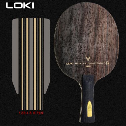 LOKI V9 Carbon Table Tennis Blade Professional Ping Pong Racket Bat Off Arc PingPong Blade Tabletennis accessories