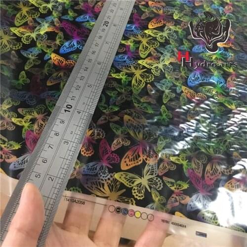 High quality polychrome butterfly hydrographics film water transfer printing film 50cm*2m aqua print HYA-713
