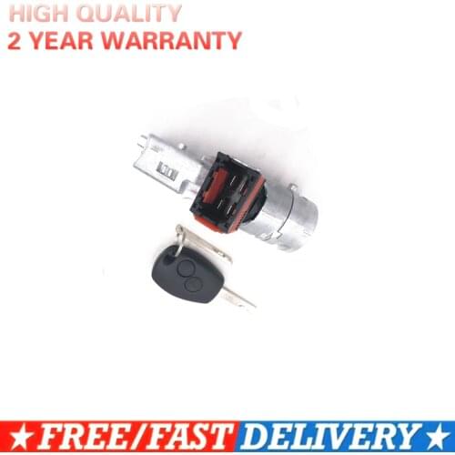 Ignition Lock Barrel Starter Switch+Key for Renault for Vauxhall Fiat 2005-2012 7701208408 8200214168 N0502064 N0502060 N0502057
