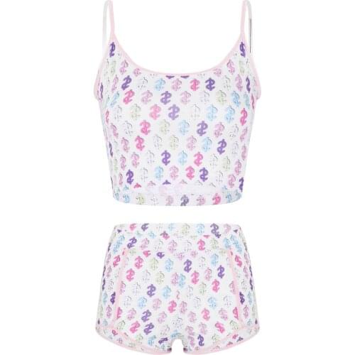 Womens Workout Sets Fashion Summer Dollar Printed Short Jumpsuit Bodysuit for Casual Training Fitness Sports Yoga Gym Clothing