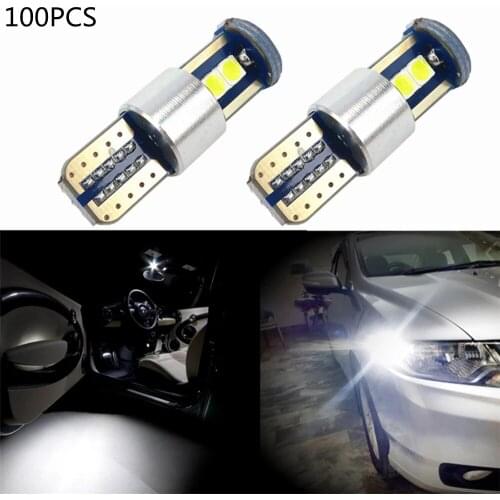 100PCS Canbus 500lm T10 W5W LED Car License Plate Light For Chevrolet Cruze Niva Aveo Lacetti Captiva Spark Epica Soni Orlando
