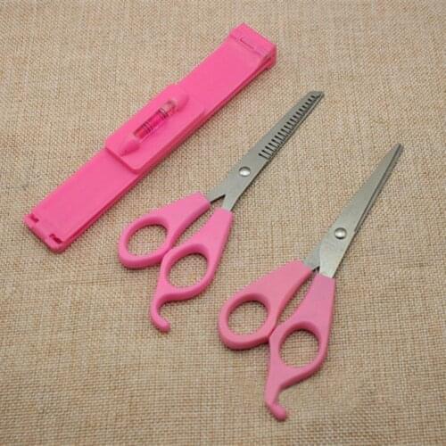 3pcs/Set Professional Pink DIY Women Girls Artifact Style Set Hair Cutting Tools Pruning Scissors Bangs Layers Styling Scissor
