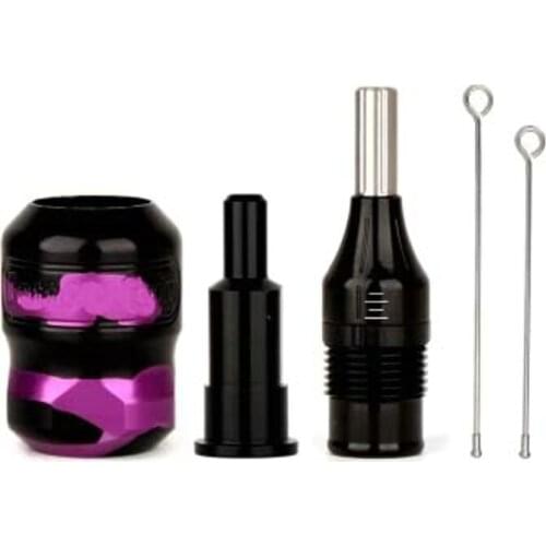 Aluminum Alloy Carved Tattoo One Short Needles Handle 32mm Adjustable Needle Tattoos Accessories Tatoo Supplies Embroidery Sale