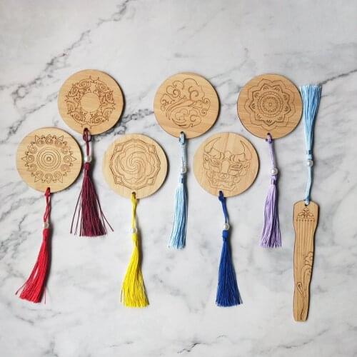 Anime Mo Dao Zu Shi Cosplay The Untamed Lan Wangji Cosplay Wei Wuxian Bookmarks For Book Wood Books Mark Gifts For Girls CS398