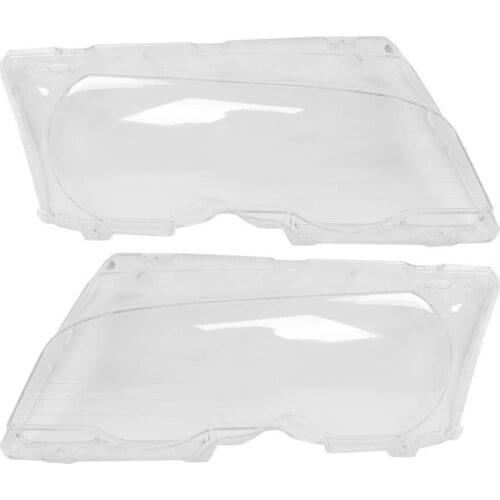 Car Clear Front Headlight Lens Cover 63126904297 63126904298 Fit for E46 3-Series 2DR 1999-2003