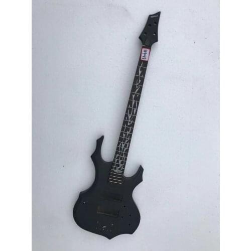 Bigsale DIY (Not New) 4 Strings Electric Bass Guitar Fire Inlays without Hardwares Free Shipping #W447