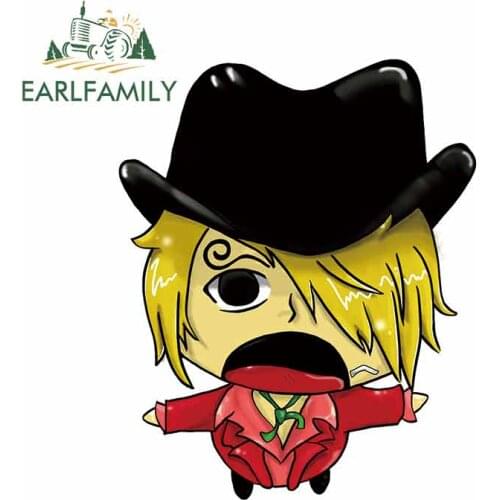 EARLFAMILY 13cm x 10.5cm For ONE PIECE Car Stickers And Decals Fashion Personality Creative Scratch-Proof For VAN JDM RV