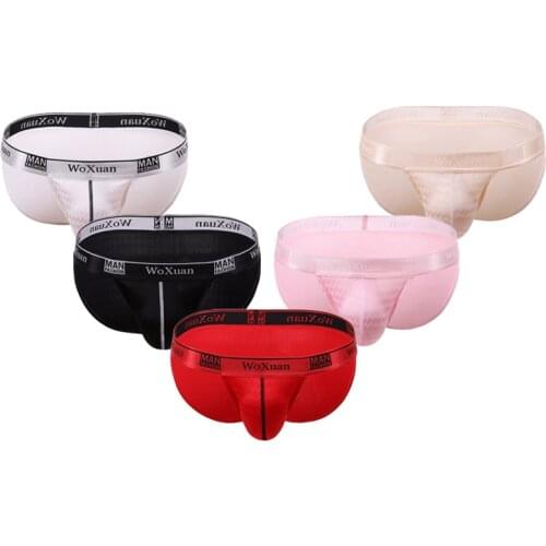 Mens Underwear Sexy Briefs Silk Man Sexy Comfortable Underwear Cool Man Briefs