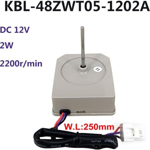 For Omar Refrigerator Fan Motor Reverse Rotary Motor Refrigerator KBL-48ZWT05-1202A DC 12V 2W 2200r/min