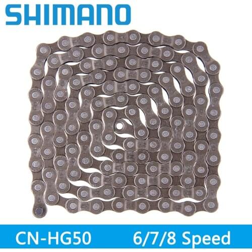 Shimano CN-HG50 6/7/8-speed MTB /Road Bike Chain 6 speed 7 speed 8 Speed 112 links Chain Mountain Bicycle Accessories