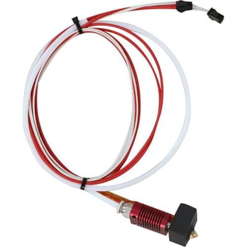 For Creality 3D Printer Hot End Assembled Kit 24V, w/ Aluminum Heating Block, 0.4mm Nozzle for Ender 5