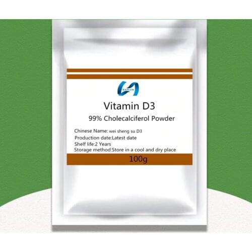 Best selling food grade 99% vitamin D3 (cholesterol) powder, promote growth and bone calcification, improve dental health