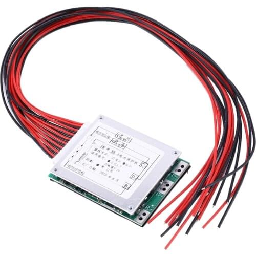 16S 60V 35A Li-Ion Lithium 18650 Battery BMS PCB Protection Board with Balance UPS Energy Inverter