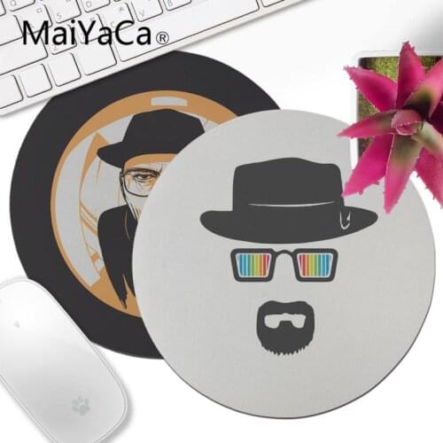 MaiYaCa New Design Breaking Bad Chemistry Walter High Speed New Lockedge Mousepad 200x200mm 220x220mm Round Mouse Pad