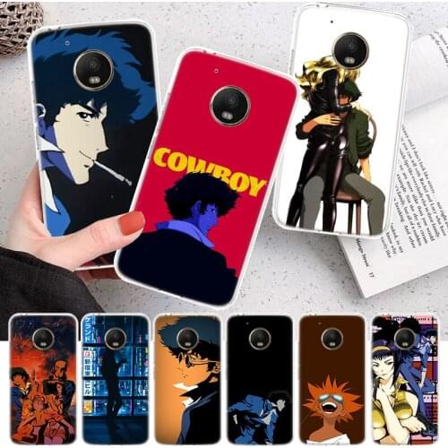 Cowboy bebop Soft Cover Phone Case For Motorola Moto G7 G9 G8 G6 G5 E6 E5 One Action Macro Power Plus Play EU + CoqueCowboy bebo