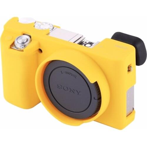 PULUZ Soft Silicone Protective Case for Sony ILCE-6000, Sony A6000 Rubber Camera Cover (Yellow)