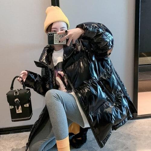 New large size womens cotton padded jacket top cotton padded jacket thickened bread