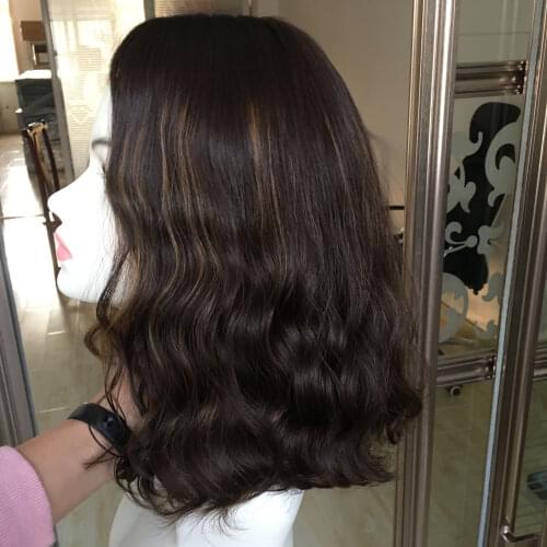 Alishevy European virgin hair wigs short wig with slight wave jewish wig kosher wig Best Sheitels in stock