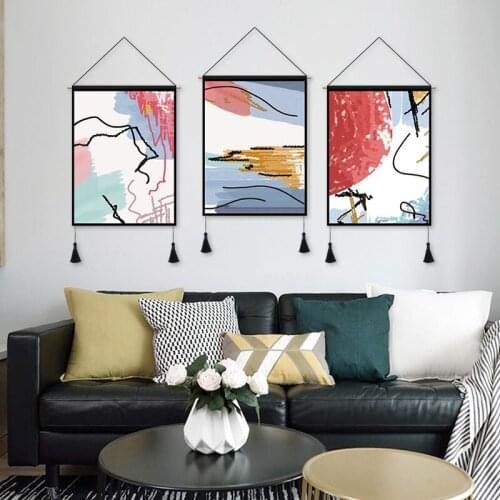Nordic Style Hanging Cloth Tapestry Live Background Cloth Dormitory Bedroom Sofa Bedside Decoration Hanging Picture Tapestry