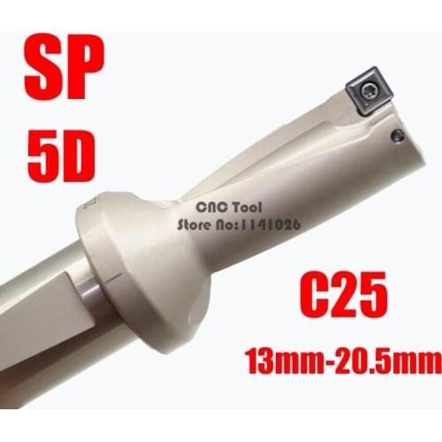 SP WC C25 5D 13 14 15 16 17 18 19 20 mm U Drill Type For SP06 Insert Drilling indexable insert drills
