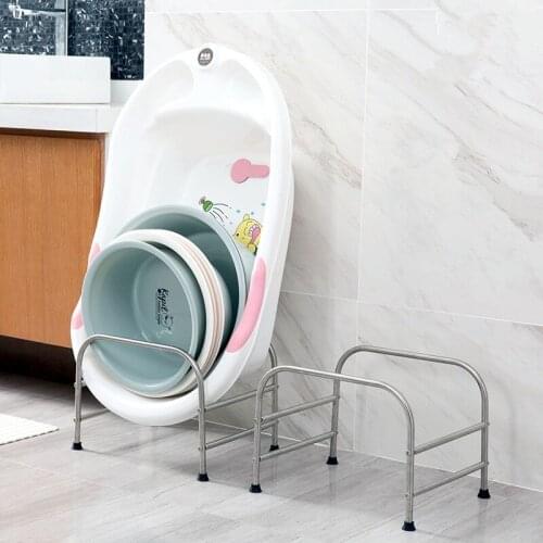 1pc Washbasin Rack Bathroom Baby Washbasin Shelf Storage Rack Darin Rack