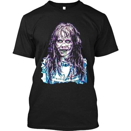 The Horror of Exorcist Movie Pazuzu Classic Worship Halloween Film Short Sleeve Unisex T-Shirt Sweatshirt Hoodie Custom Fu