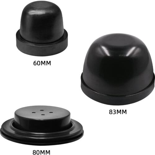 YUNPICAR 60MM 80MM 83MM LED Headlight Seal Dustproof Cover Rubber Housing Seal Caps for HID LED Conversion Kit Aftermarket