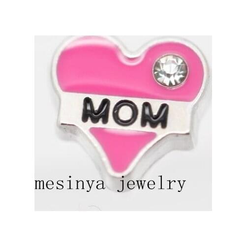 10pcs mom floating charms for glass locket Min amount $15 per order mixed items, FC-355