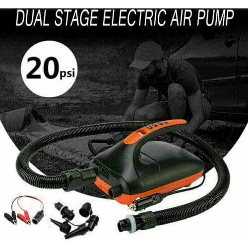 16/20PSI Dual Stage Digital SUP Air Pump Electric Inflatable High Pressure Kayak With Battery Folder Dual Stage For Boat Airbed