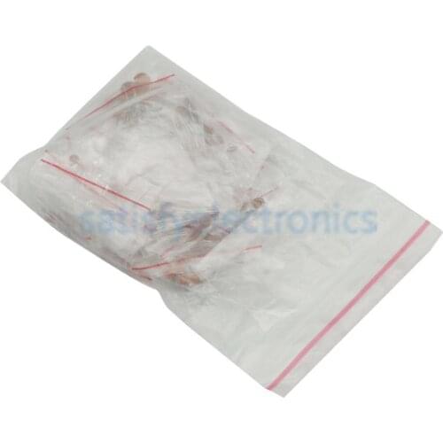 250pcs ceramic capacitor Assorted Kit 1pf - 100nf Ceramic capacitors package 2PF-0.1UF 25Value *10cs/kinds
