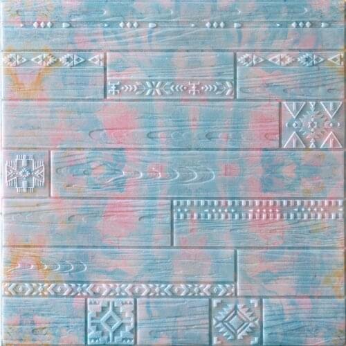 3D Wall Panel Stickers Living Room 3D Brick Wallpaper for Kids Room Bedroom Home Decor 3D Wall Covering Self Adhesive Wallpaper