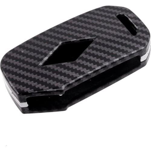 Car ABS Carbon Fiber Style Key Fob Cover Shell Fit For Kia Forte Telluride Soul Niro Plug-in Hybrid K3 K5 Optima Seltos 2021