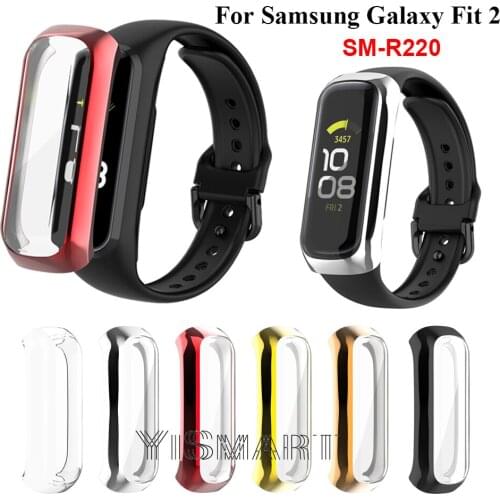 For Samsung Galaxy Fit 2 SM-R220 Cover Case Hard PC Screen Protection All-round protection Plating Full screen